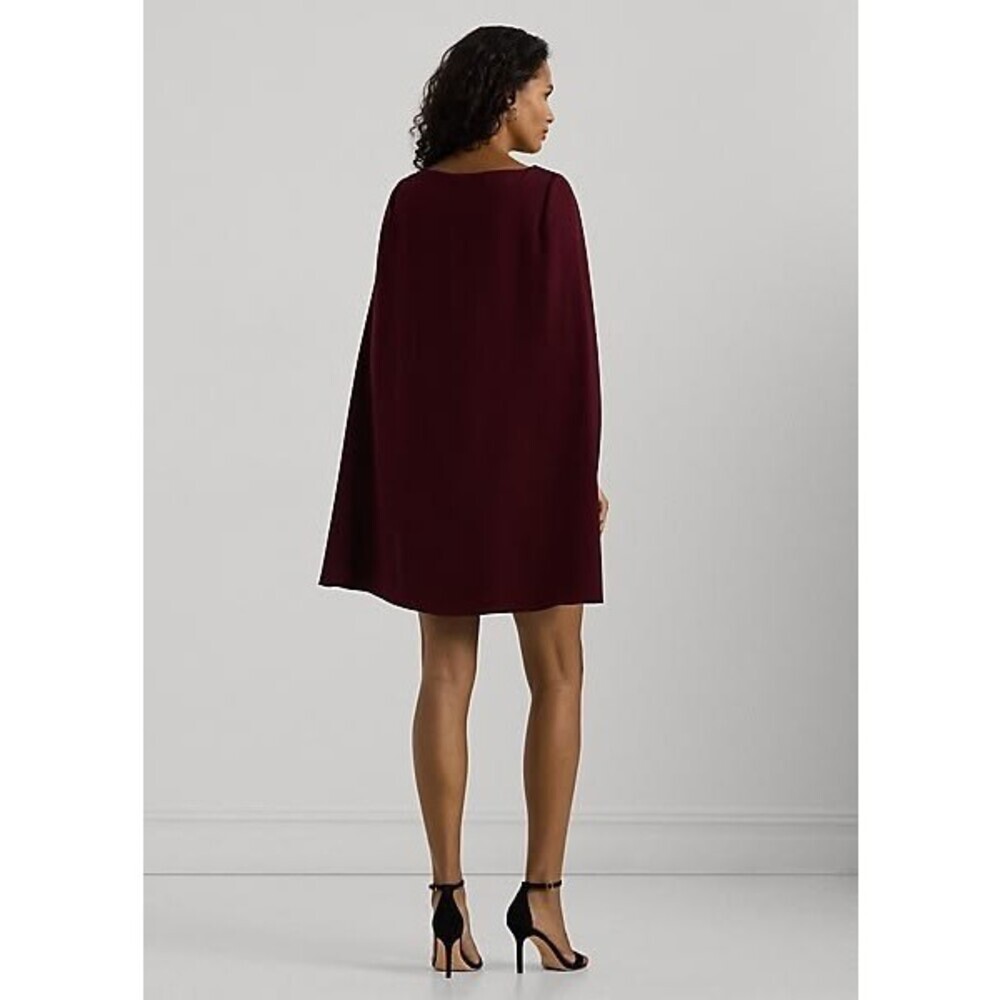 NEW Lauren Ralph Lauren Women's 8 Cape Georgette Cocktail Dress • Reg Price $195 - Picture 4 of 5